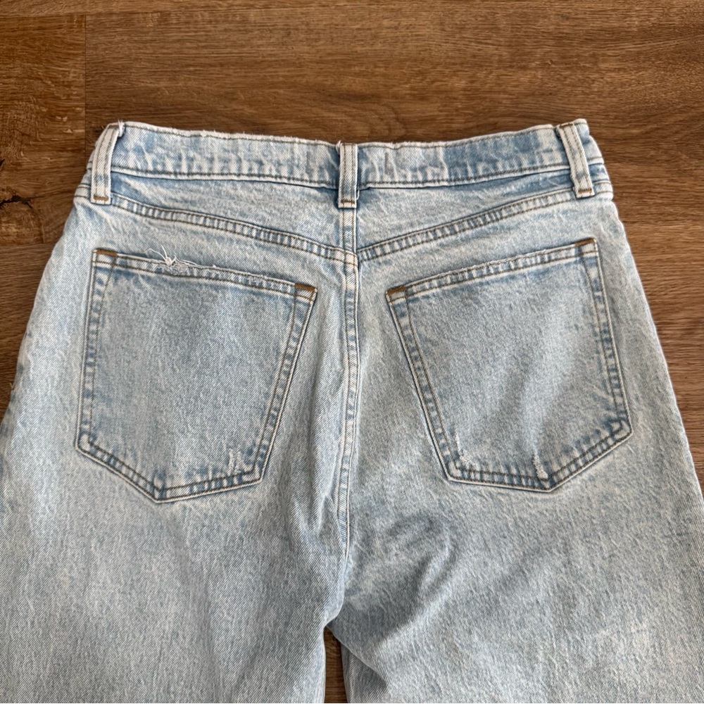 Abercrombie & Fitch Light Blue Straight Leg Jeans - Picture 4 of 6